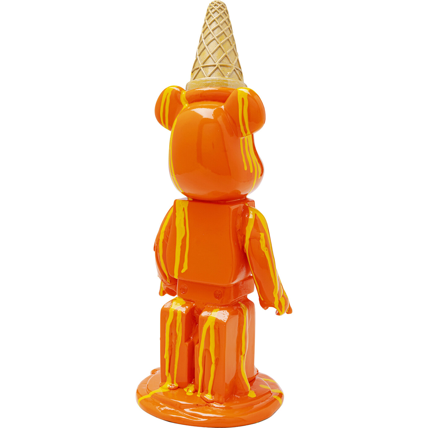 Фигура декоративная Gelato Bear «Мишка с мороженым» 40 см, Оранжевый от KARE Design