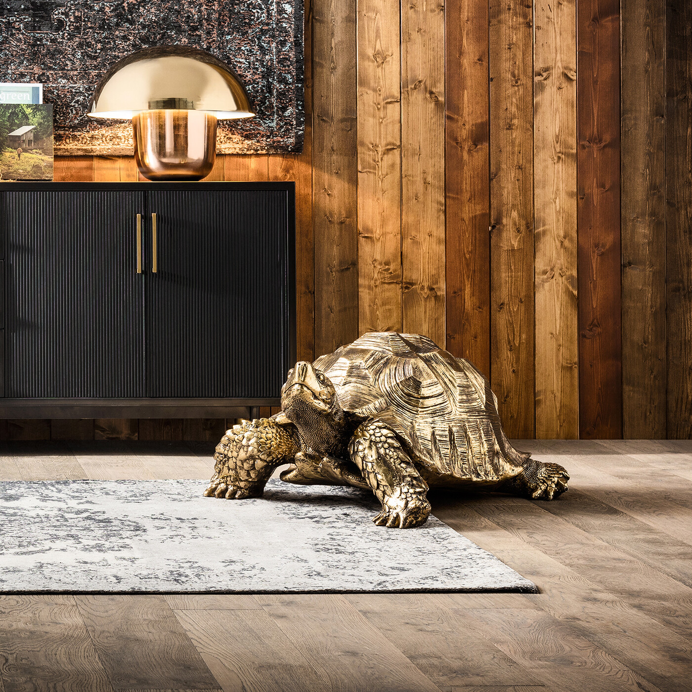 Фигура декоративная Turtle «Черепаха», Золотой большая от KARE Design