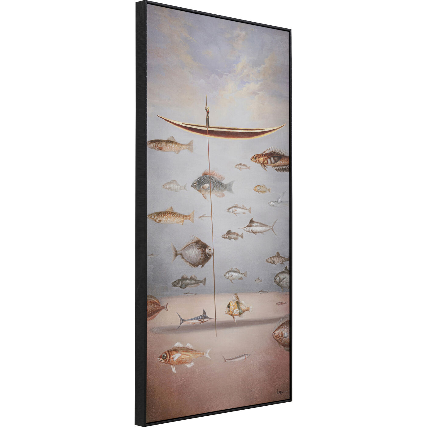 Картина в раме Cloud Fisherman Boat «Лодка рыбака в облаках» 60x120 см