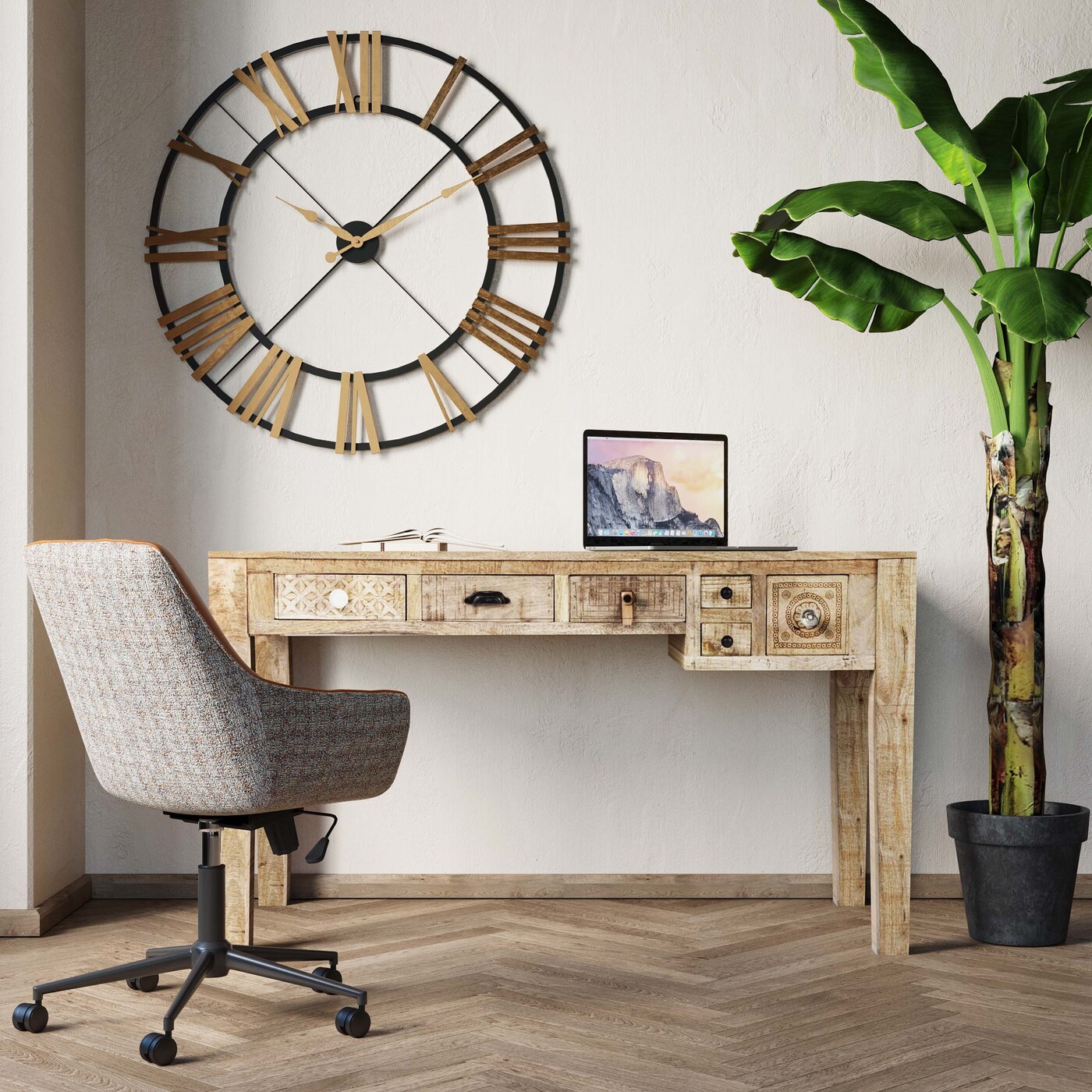Стол письменный Puro 6 ящиков 135x60 см от KARE Design