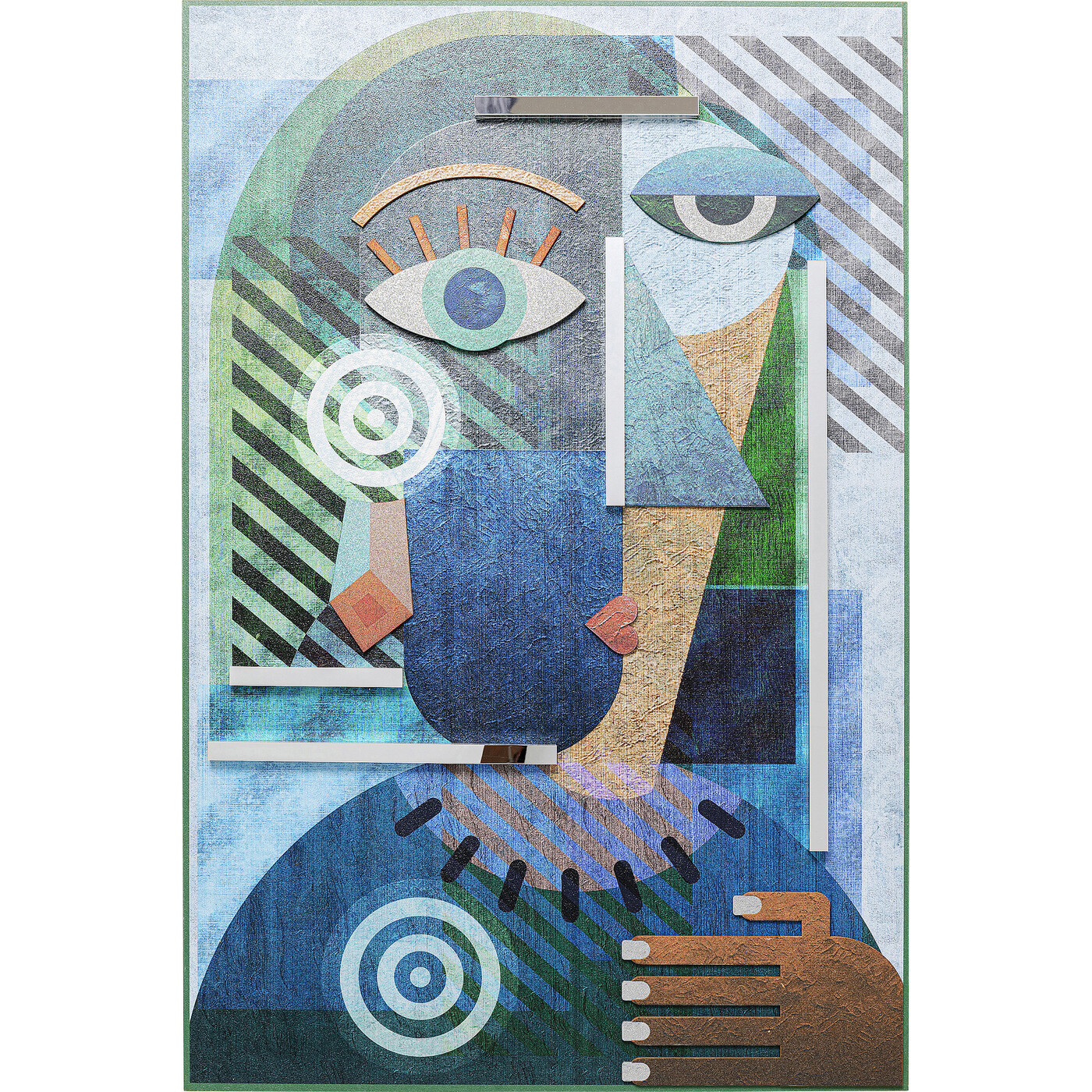 Панно настенное Geometric Woman «Женский силуэт» 100x150 см от KARE Design