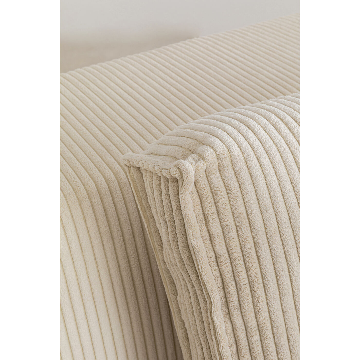 Диван правосторонний угловой Infinity Ottomane Cord Creme Right от KARE Design