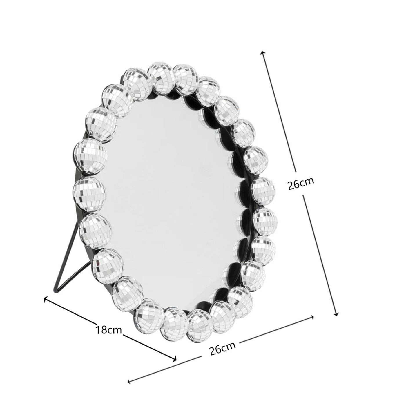 Зеркало настольное Disco Balls Ø26cm от KARE Design