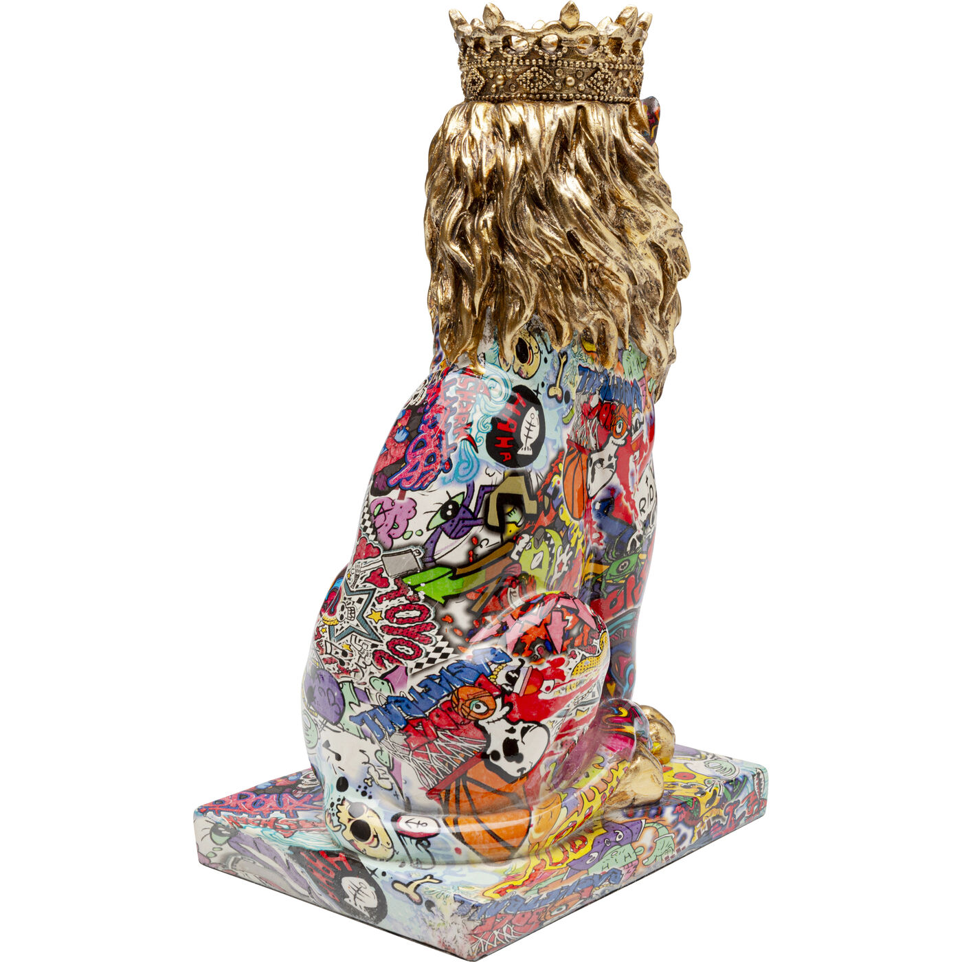 Фигура декоративная Graffiti King Lion «Граффити лев-король» 29 см