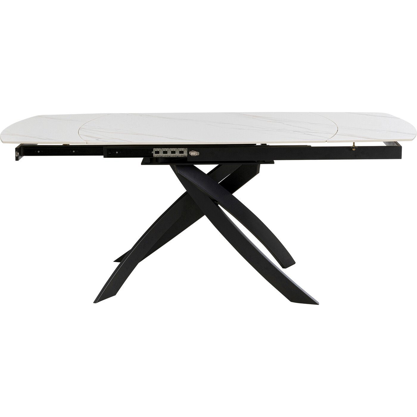 Стол раздвижной Twist Onyx 120(30+30)x90 см от KARE Design