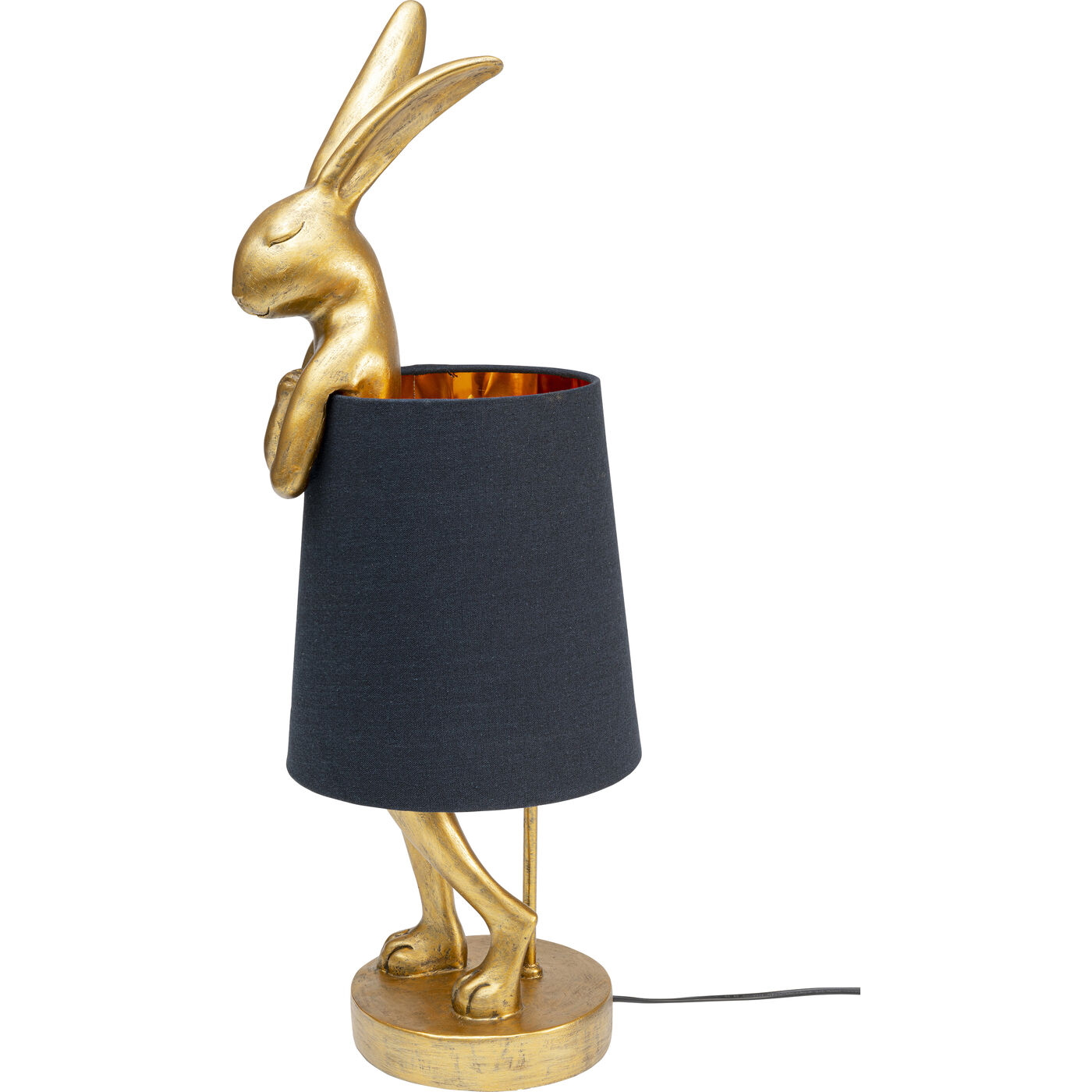Светильник настольный Animal Rabbit Gold/Black 68 см от KARE Design