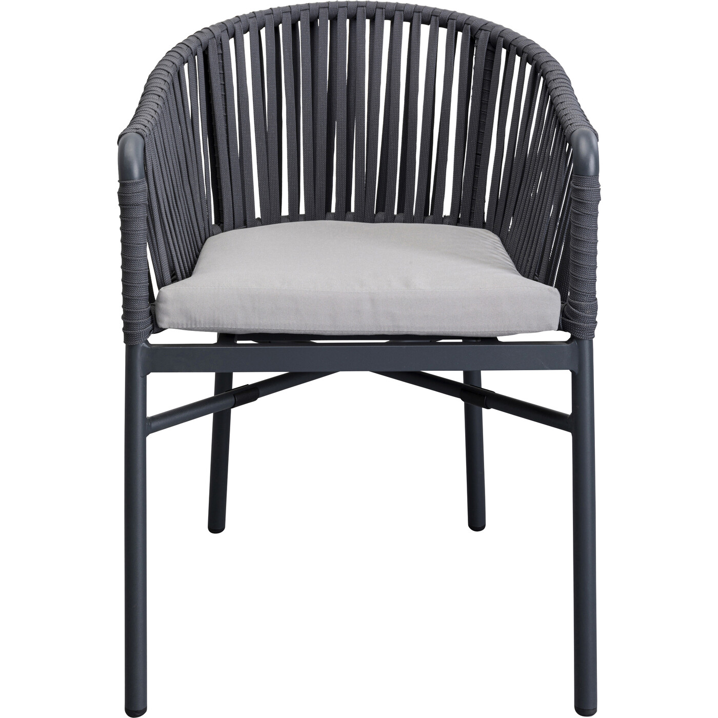 Стул с подлокотниками Santanyi Dark Grey от KARE Design