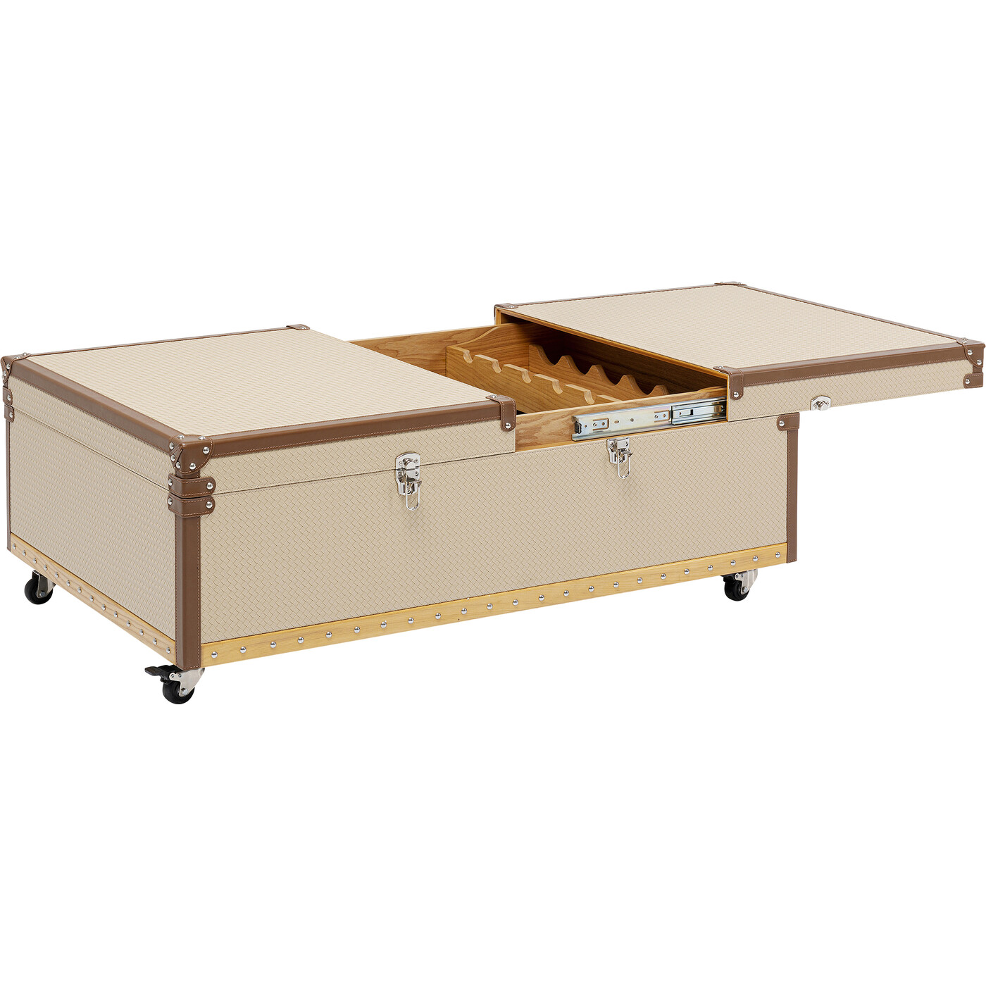 Стол кофейный с баром Globetrotter 120x75 см от KARE Design