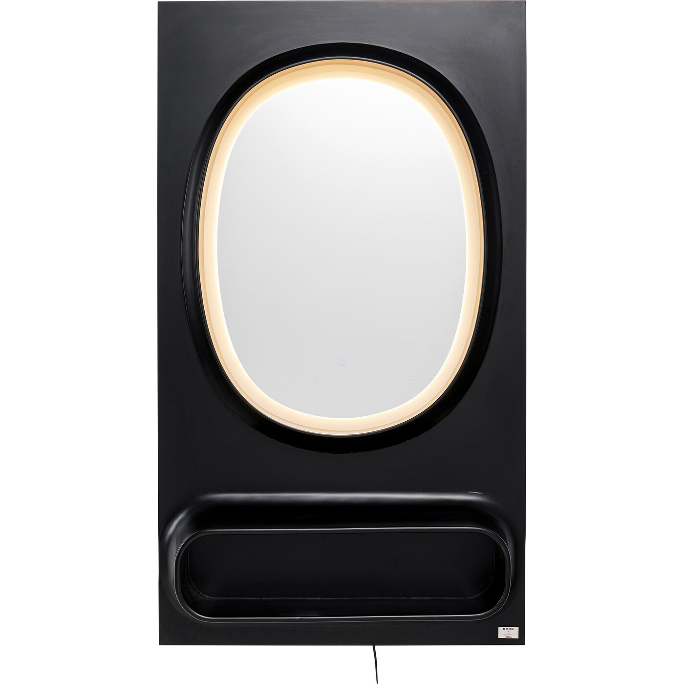 Зеркало настенное  KARE x Karim Rashid Aero LED Black 80x141 см от KARE Design