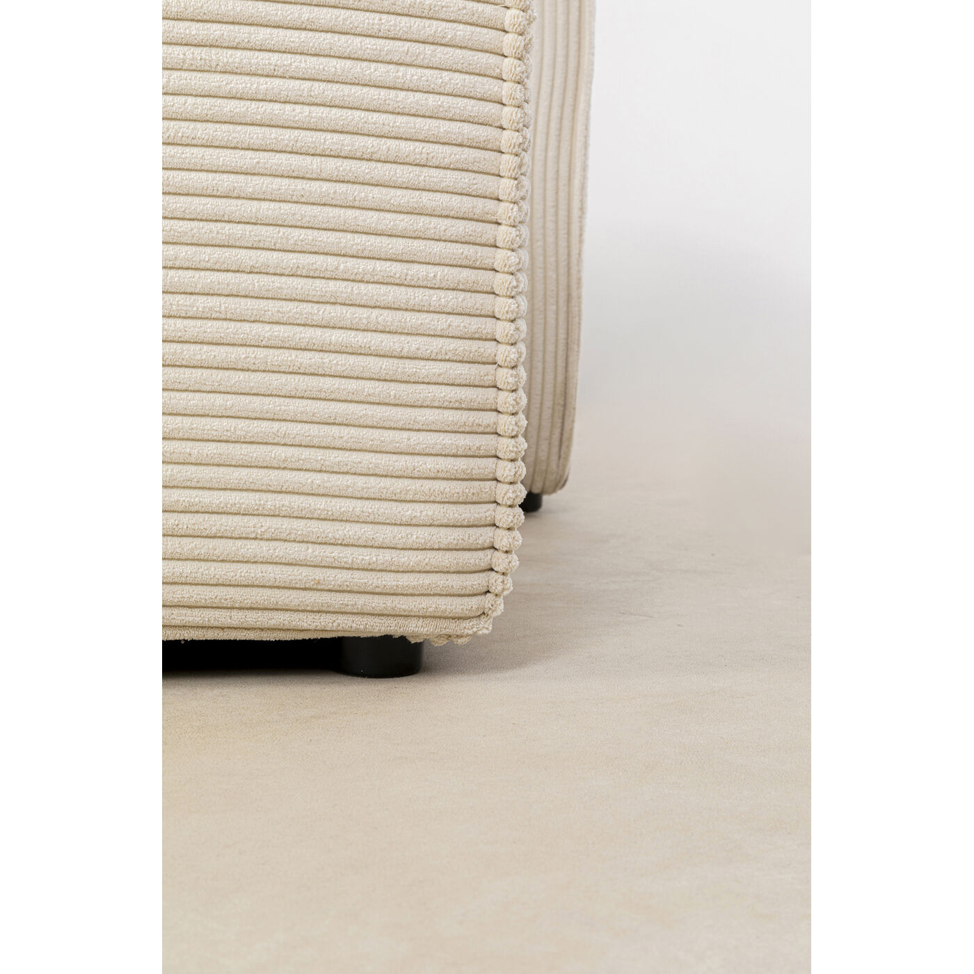 Диван правосторонний угловой Infinity Ottomane Cord Creme Right от KARE Design