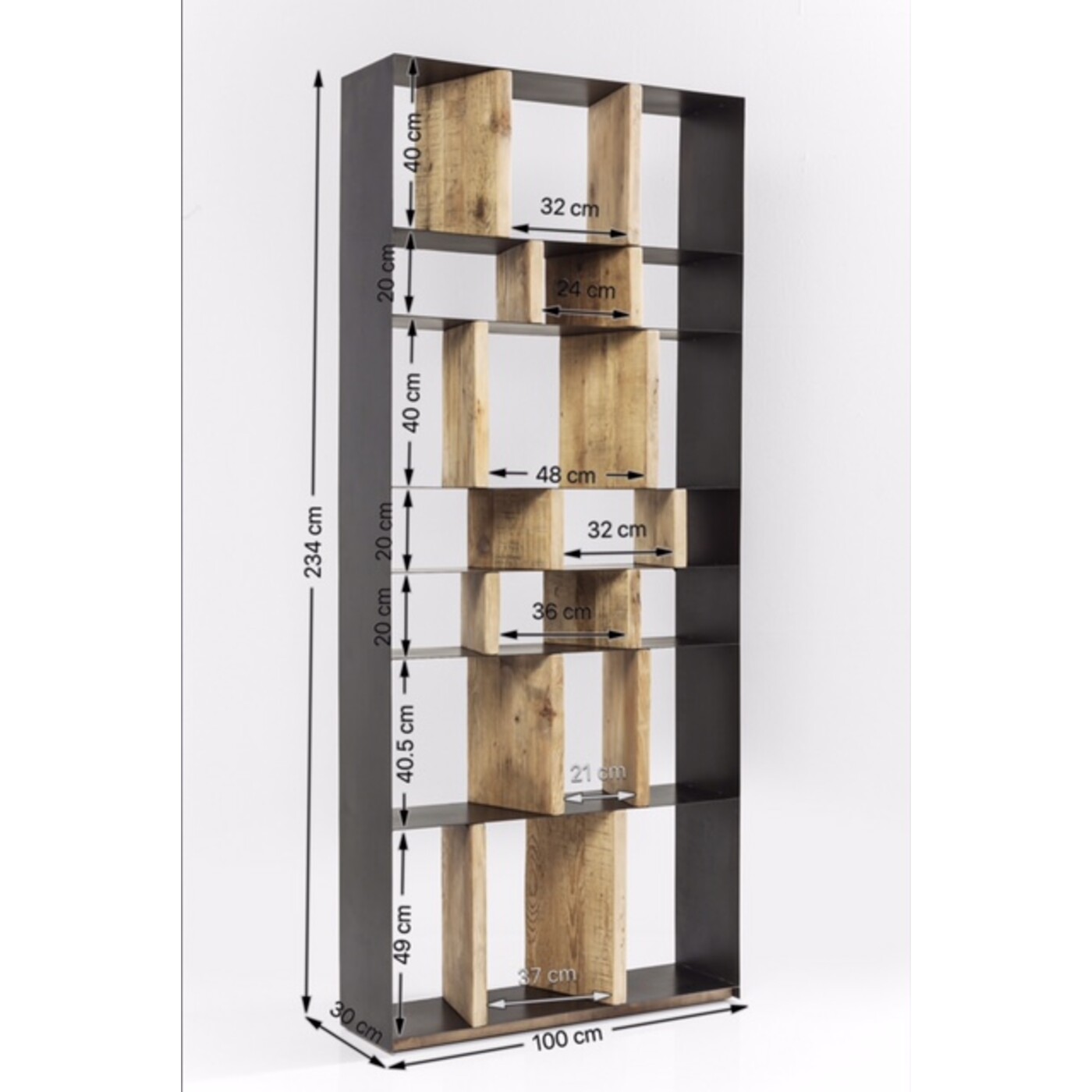 Стеллаж Storm 100x234см от KARE Design