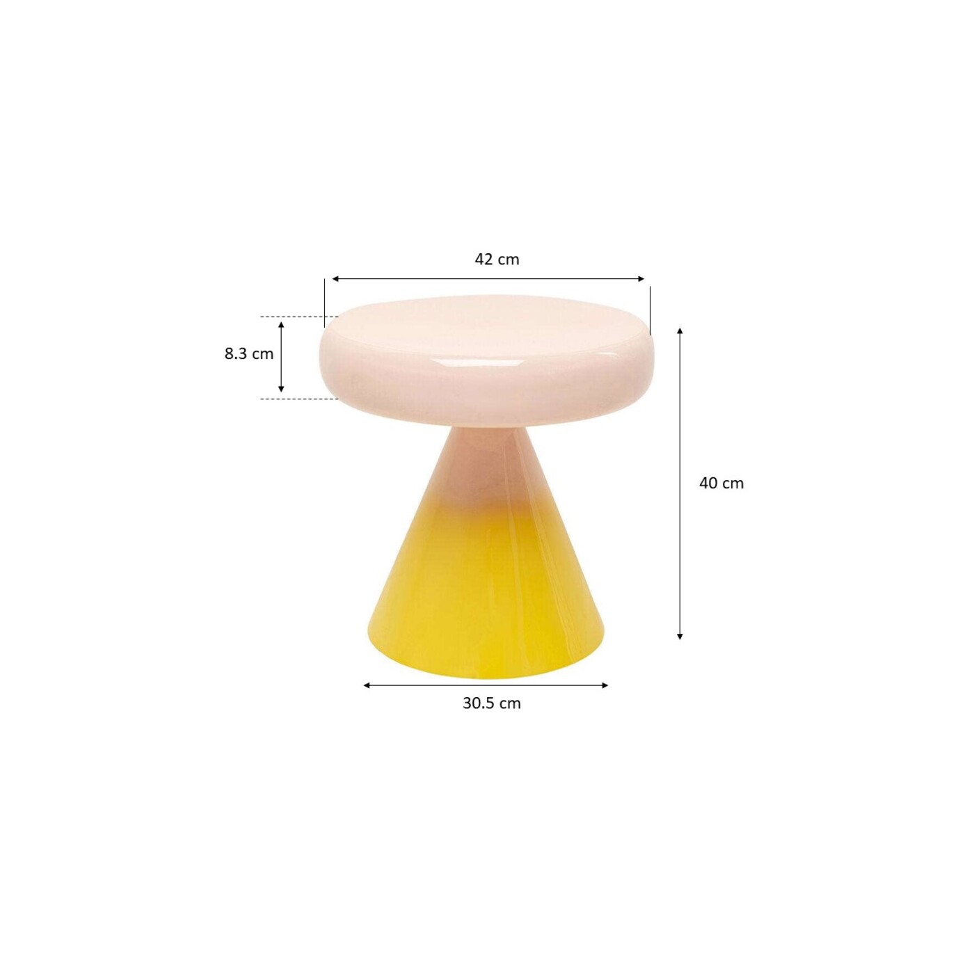 Приставной стол Rici Ø42cm от KARE Design