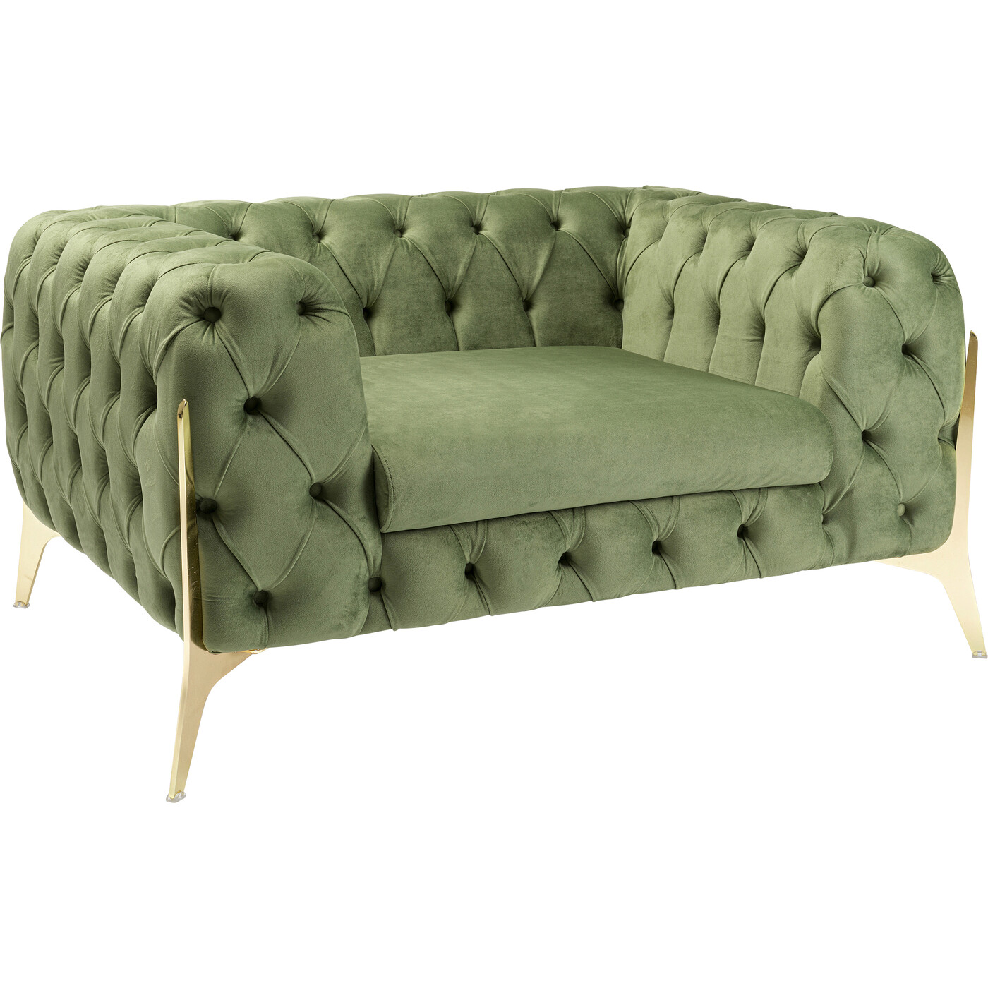 Кресло Bellissima Velvet Green 120 см от KARE Design