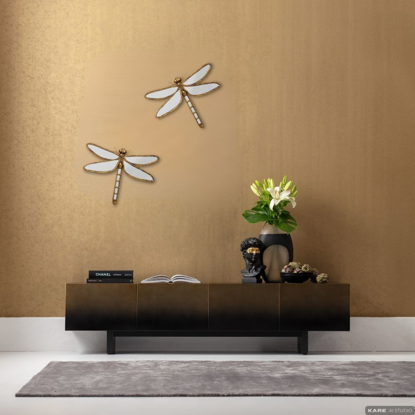 Объект настенный Dragonfly «Зеркальная стрекоза» 71 см от KARE Design