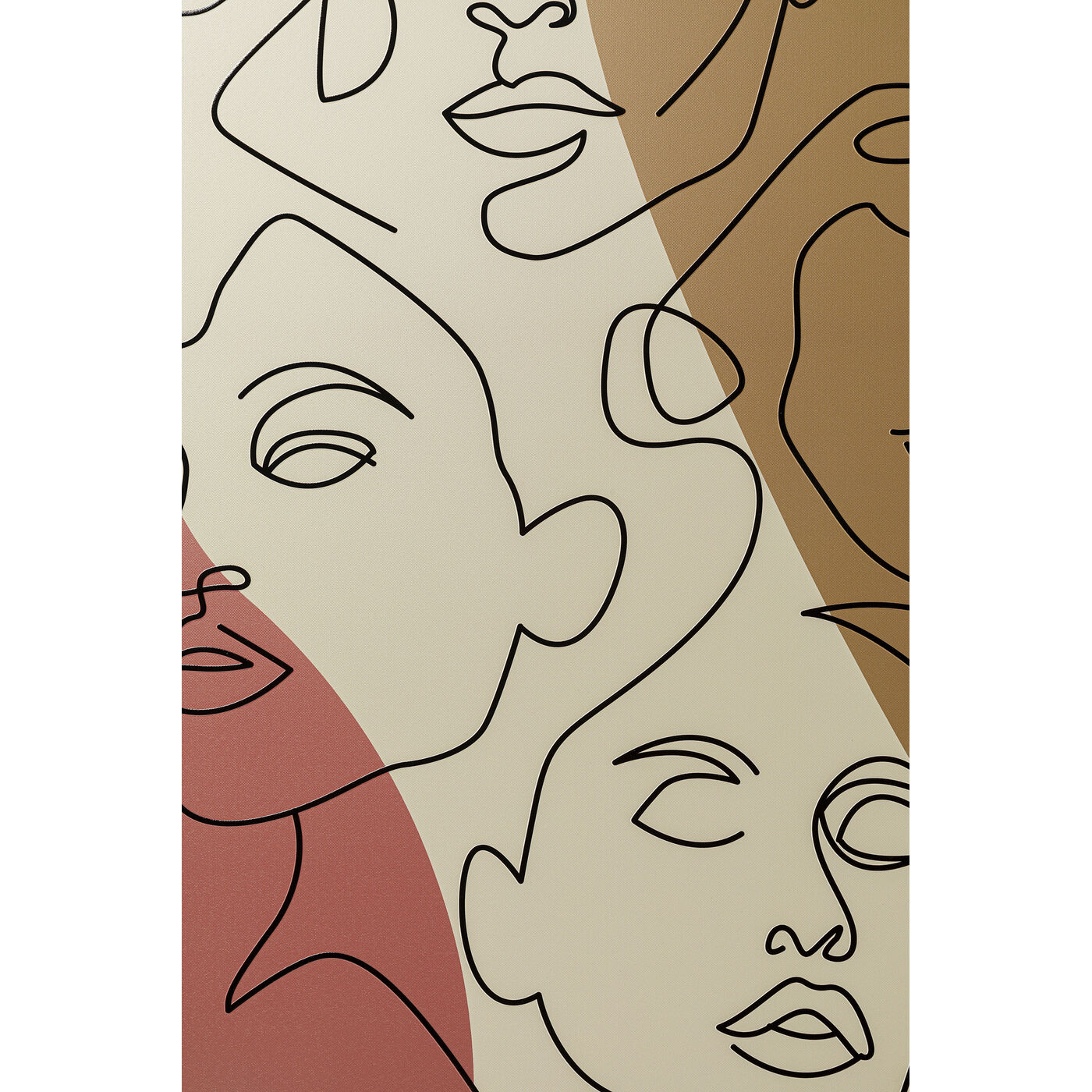 Картина в раме Faccia Arte Tri Colore «Лица» 90x120 см