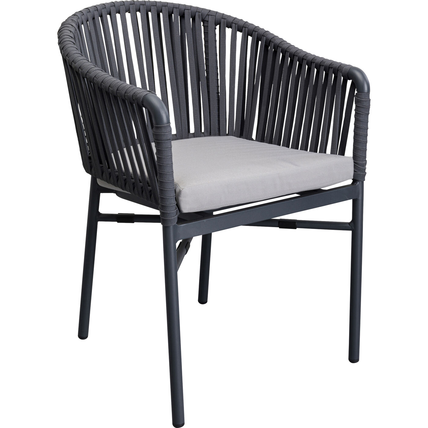 Стул с подлокотниками Santanyi Dark Grey от KARE Design