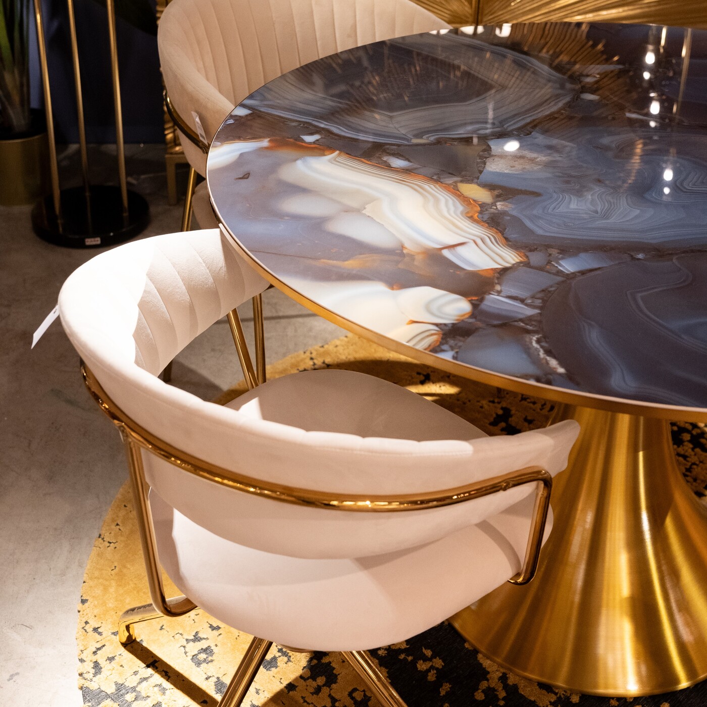 Стол Grande Possibilita Agate Ø120cm от KARE Design