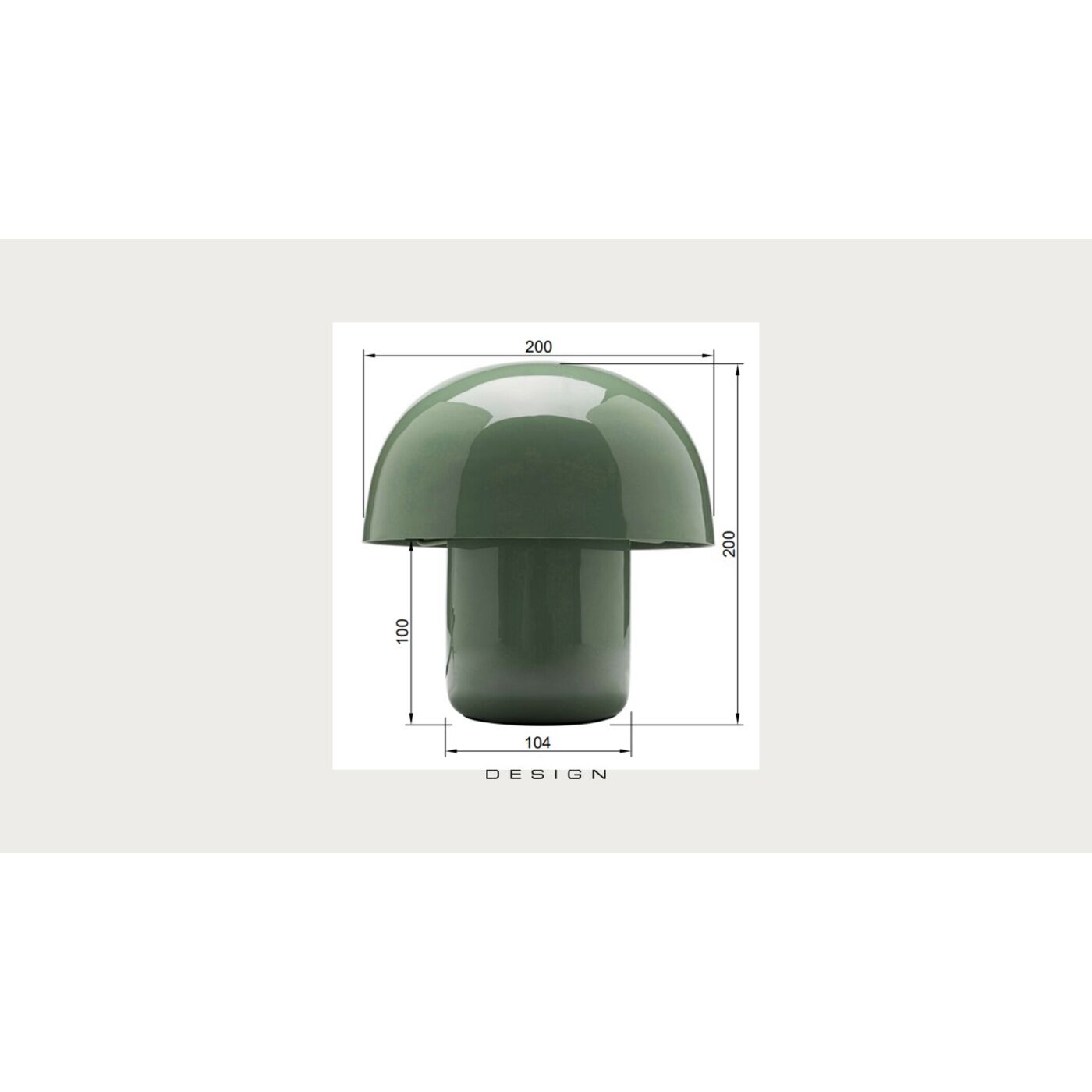 Светильник настольный Mushroom Sage 20cm от KARE Design