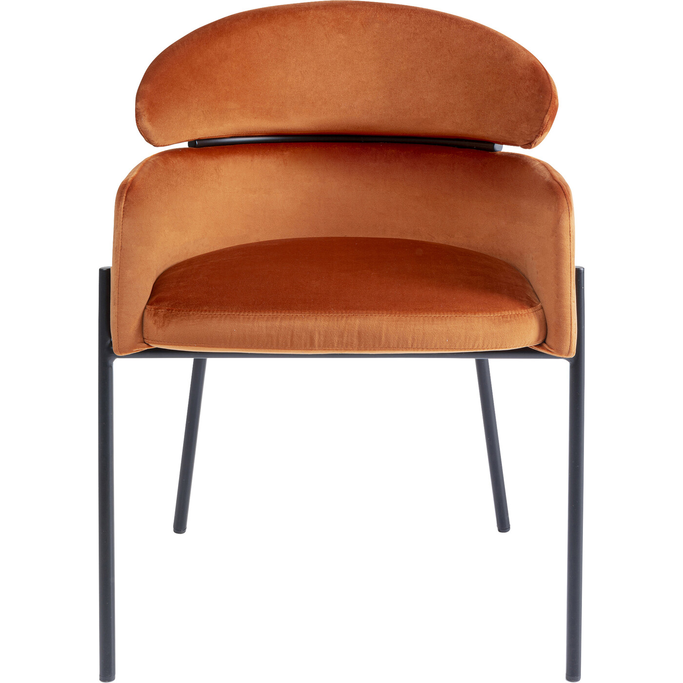 Кресло Alexia Velvet Orange от KARE Design