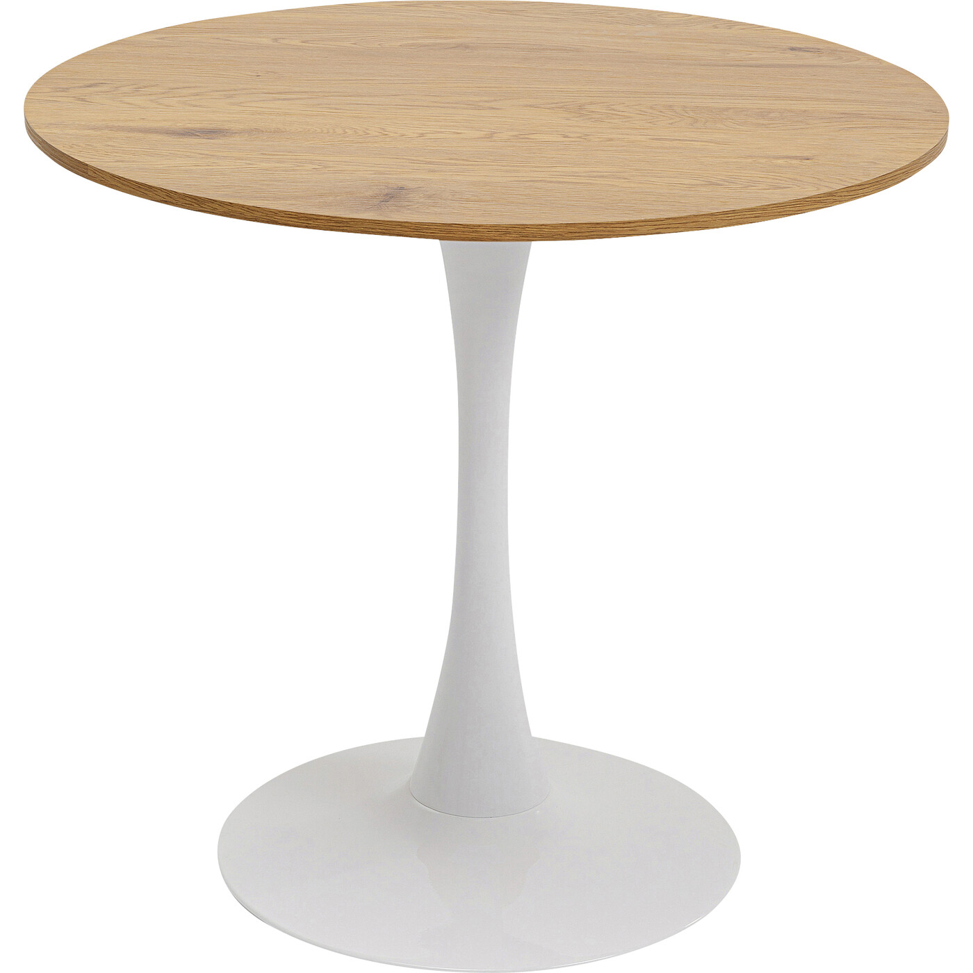 Стол Schickeria Oak Print White Ø80 см от KARE Design