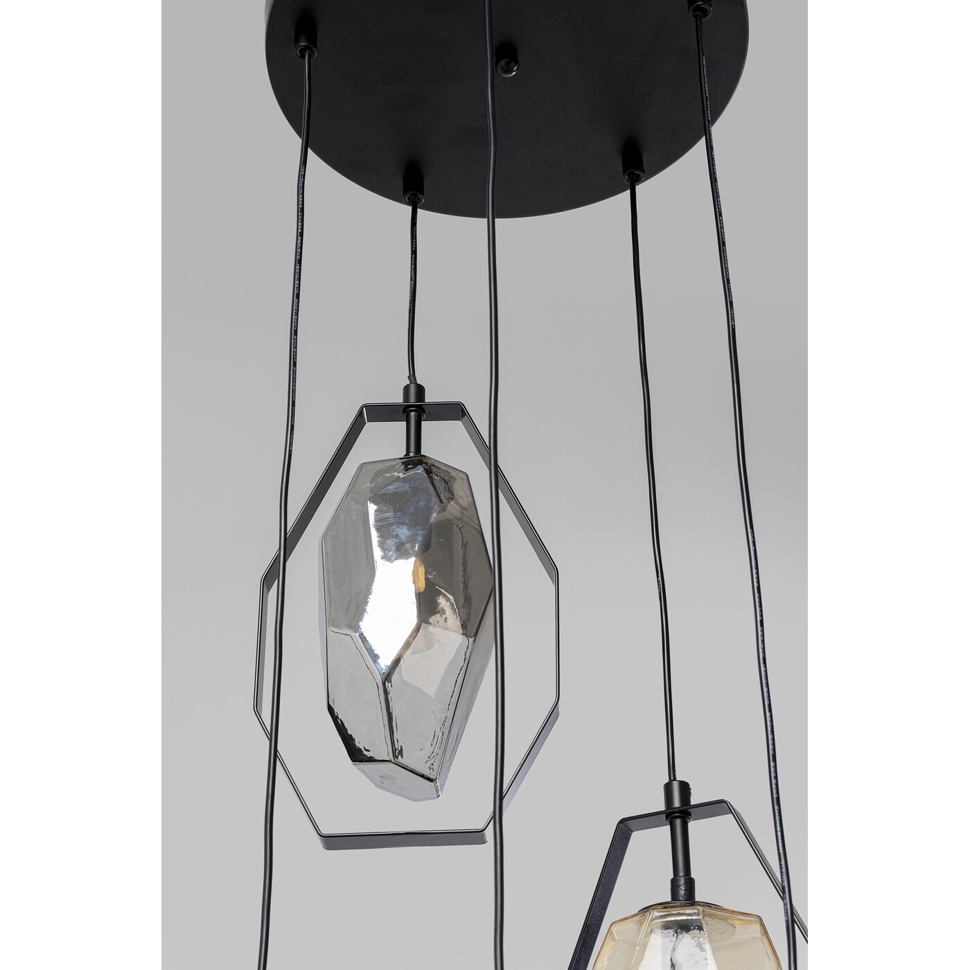 Светильник подвесной Diamond Fever Spiral Black Ø42 см от KARE Design