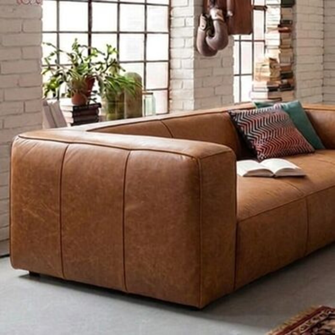Диван трехместный Cubetto 3-Seater Light Brown 220 см от KARE Design