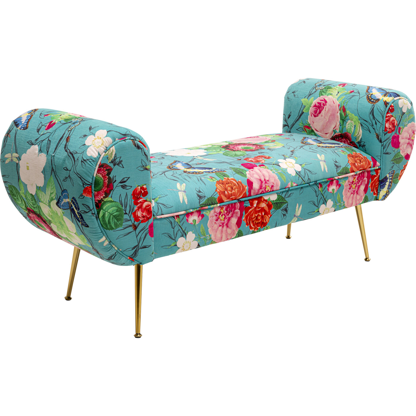 Скамья Trono Flower Fever Blue 140cm от KARE Design