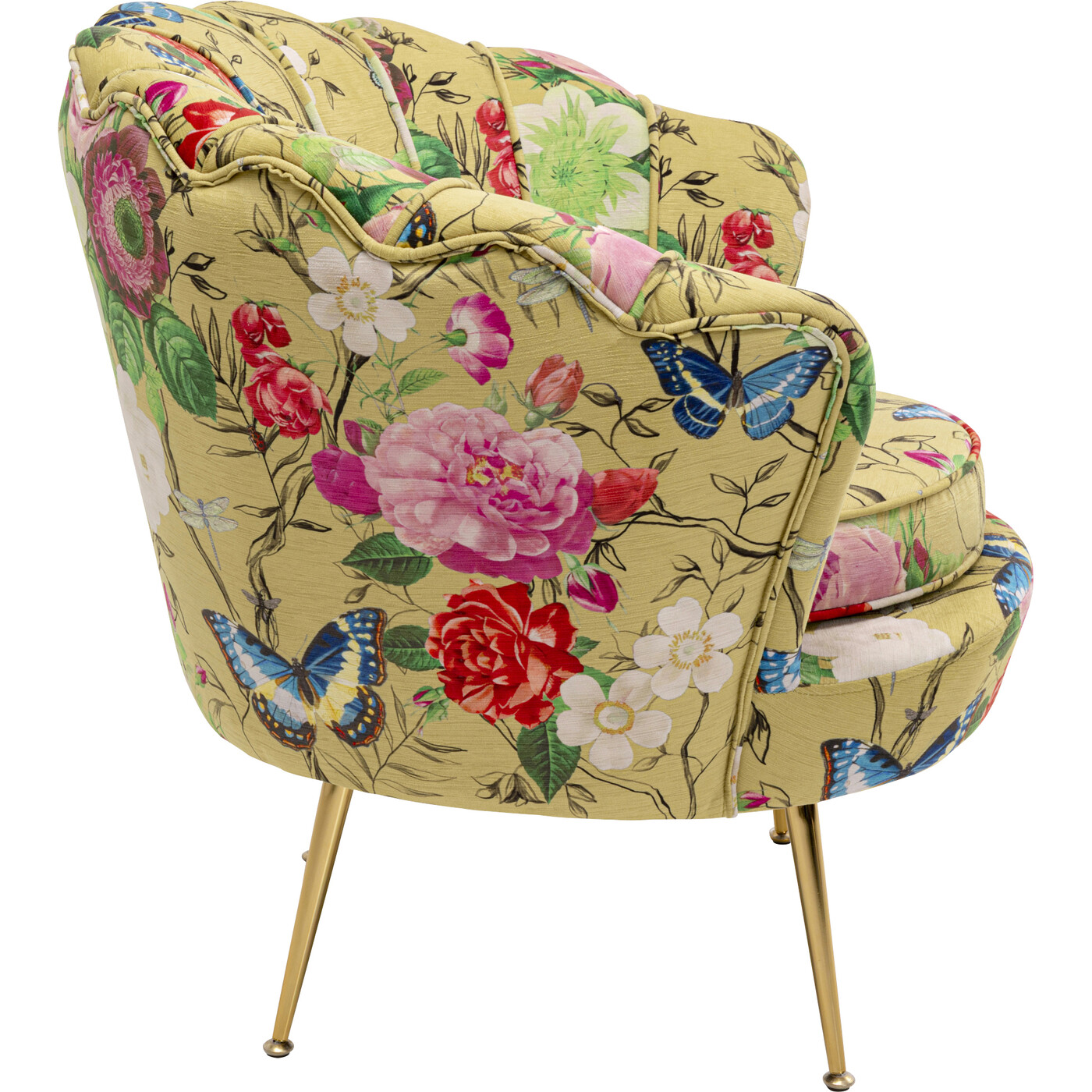 Кресло Water Lily Gold Flower Fever Yellow от KARE Design