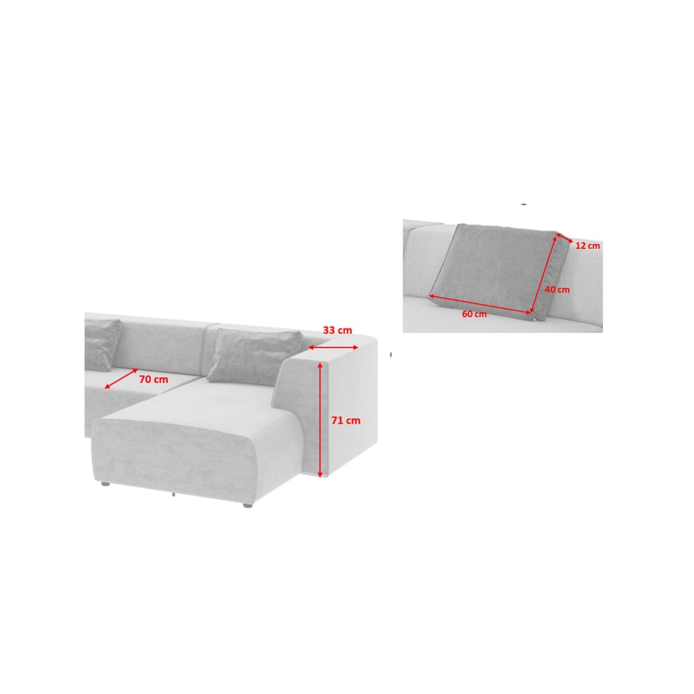 Угловой диван Infinity Boston Grey 237 см от KARE Design