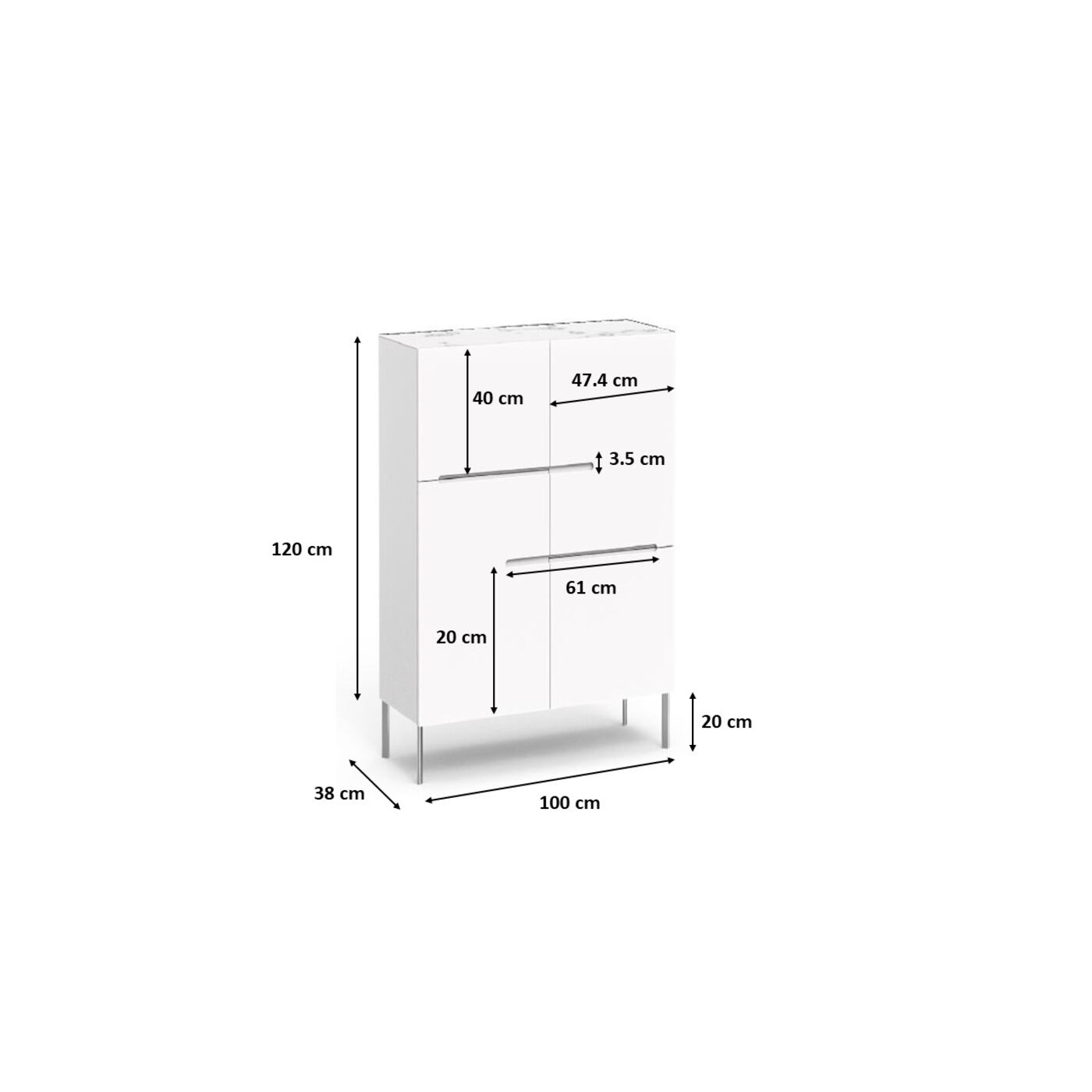 Шкаф Nova 100x140 см от KARE Design