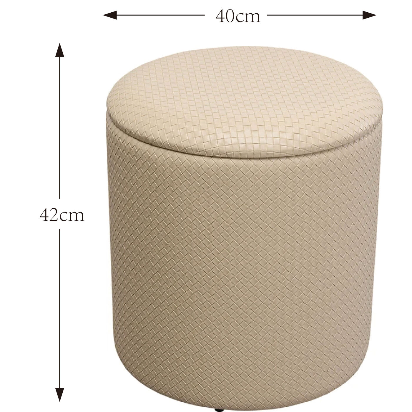 Пуф Venezia Storage Beige Ø40 см от KARE Design
