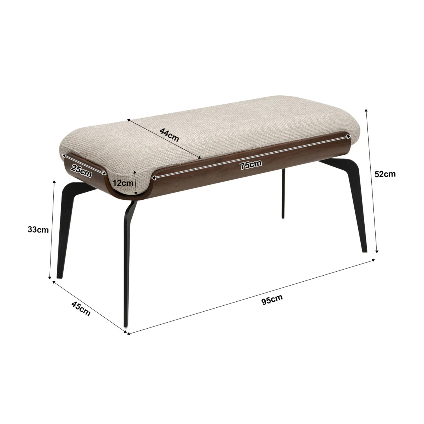 Скамья Marc 95cm от KARE Design