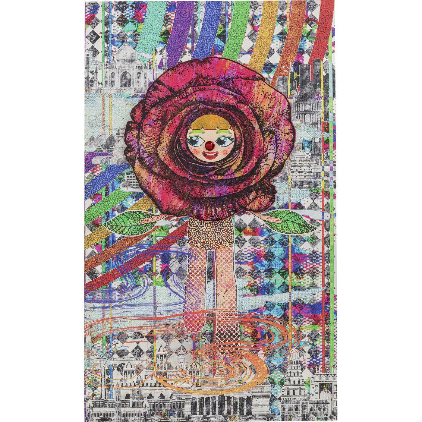 Картина Blossom Girl «Девушка в цветении» 108x180 см от KARE Design
