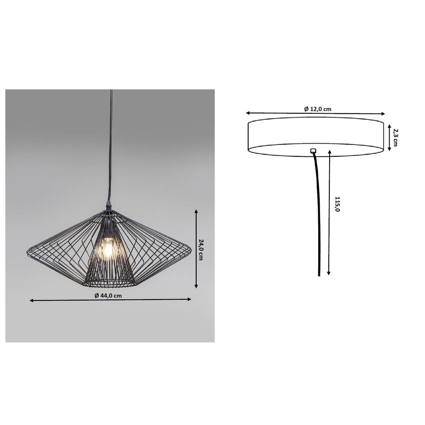 Светильник подвесной Modo Wire Round от KARE Design