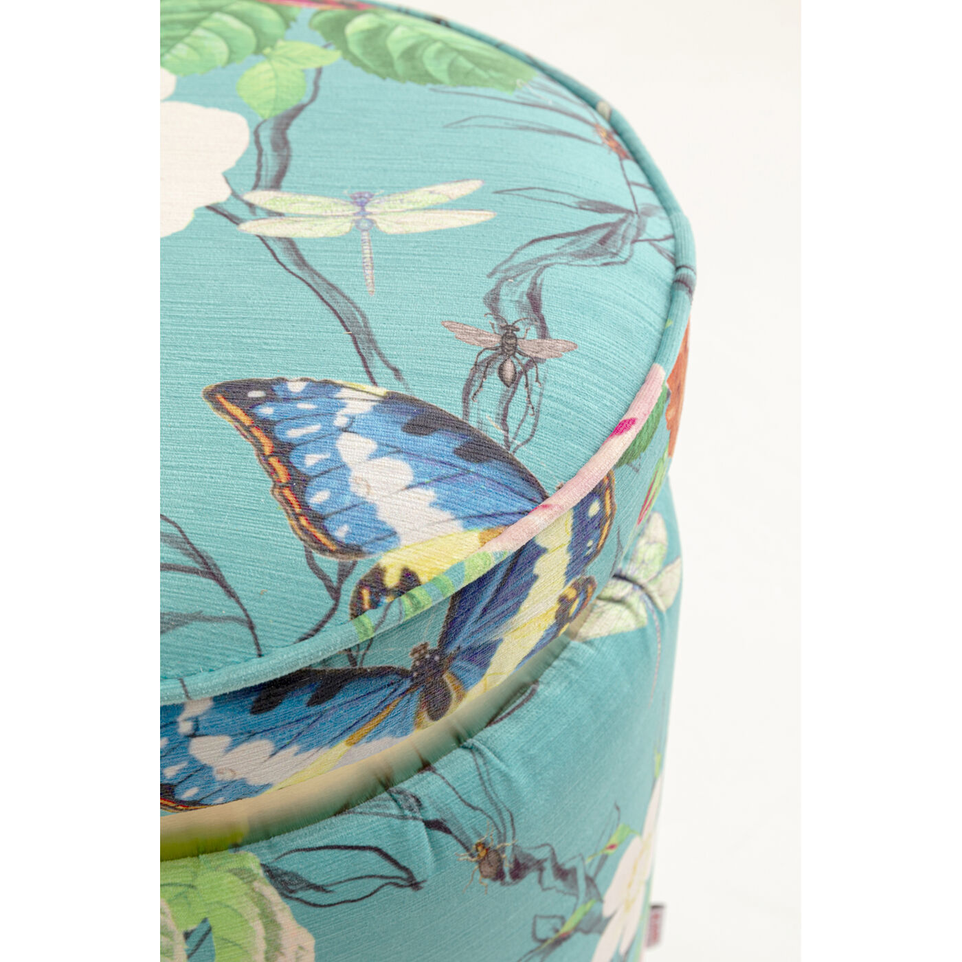 Пуф Flower Fever Blue Ø39cm от KARE Design