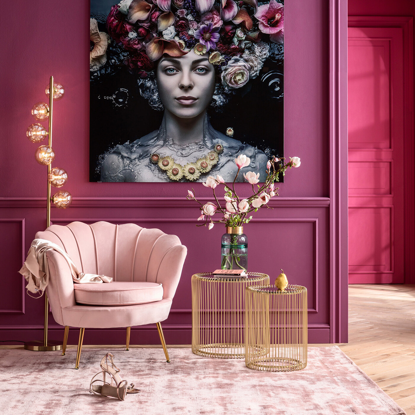 Кресло Water Lily Rosa от KARE Design