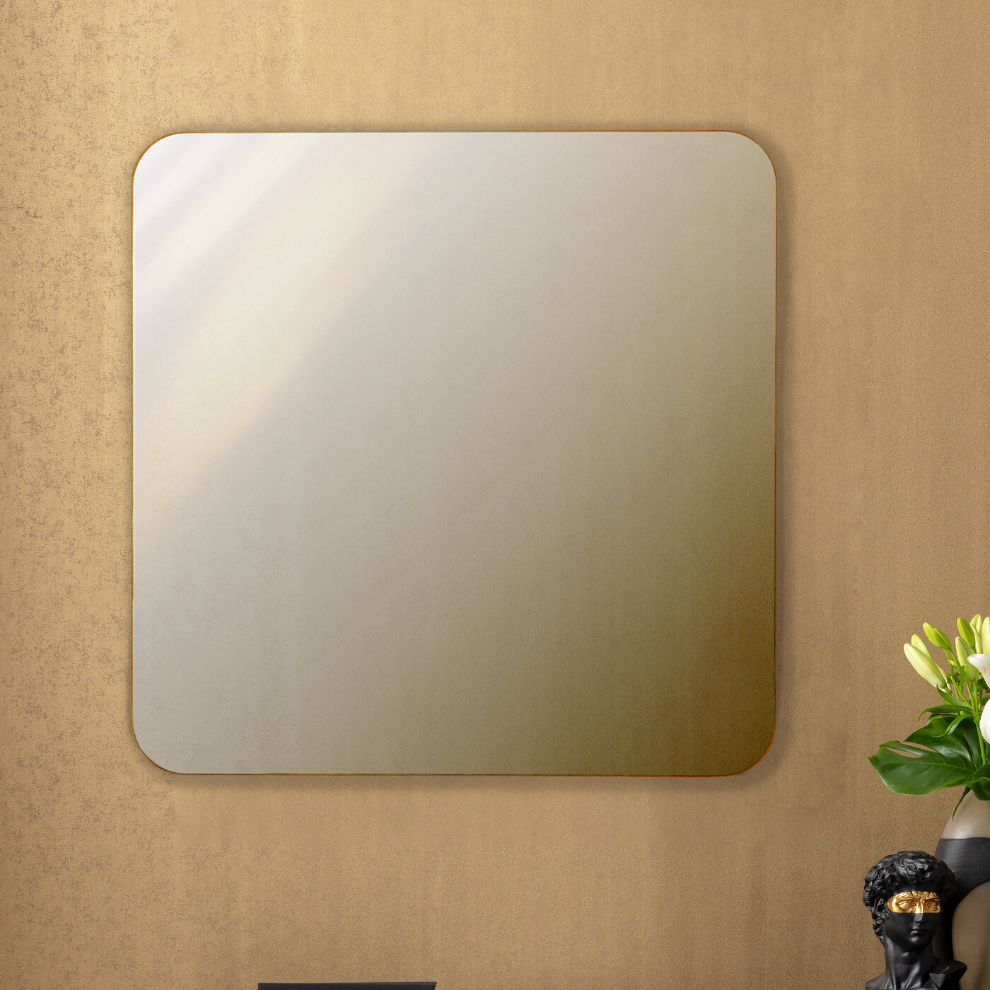 Зеркало настенное Cleo Square 100x100 см от KARE Design