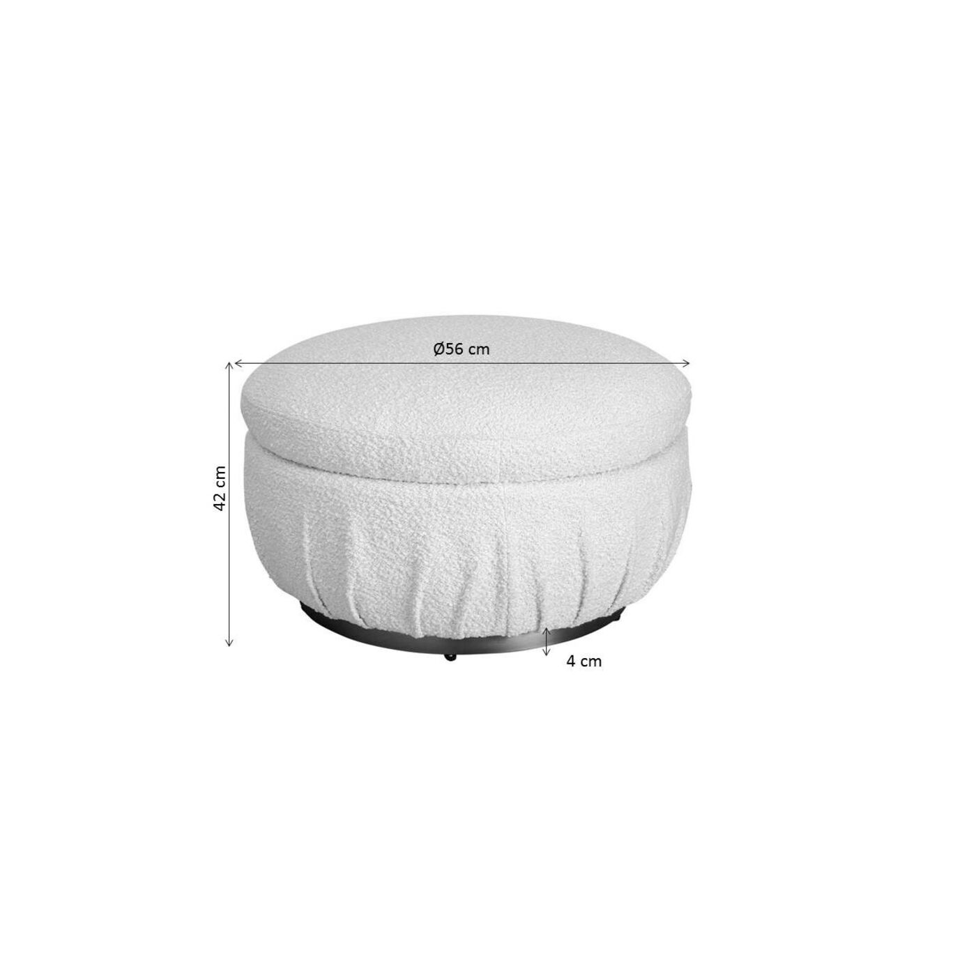 Пуф Nube Boucle Ø56 см от KARE Design