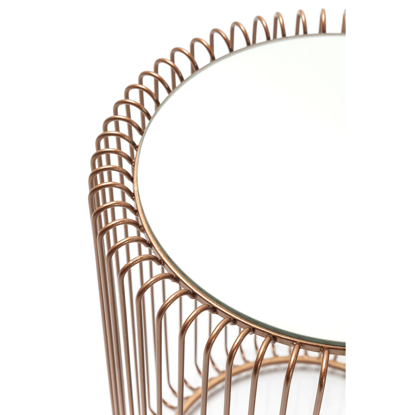 Стол приставной Wire Copper Ø44 см (2 шт) от KARE Design