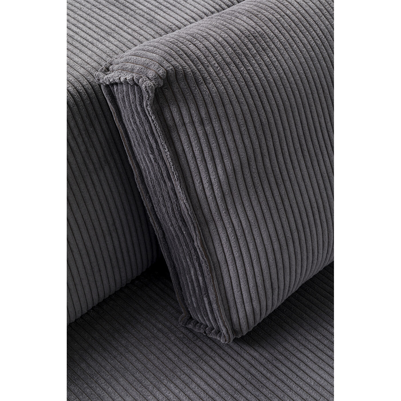 Диван левосторонний угловой Infinity Ottomane Cord Grey Left от KARE Design