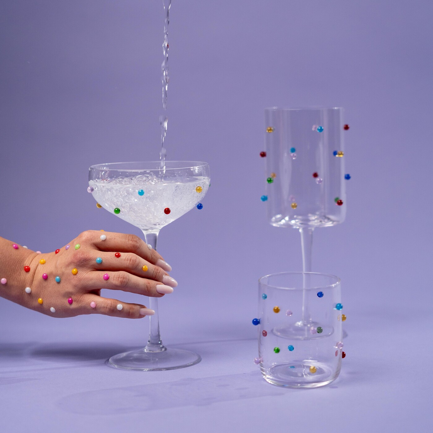 Стакан Party Dots «Праздник в горошек» 23 см от KARE Design
