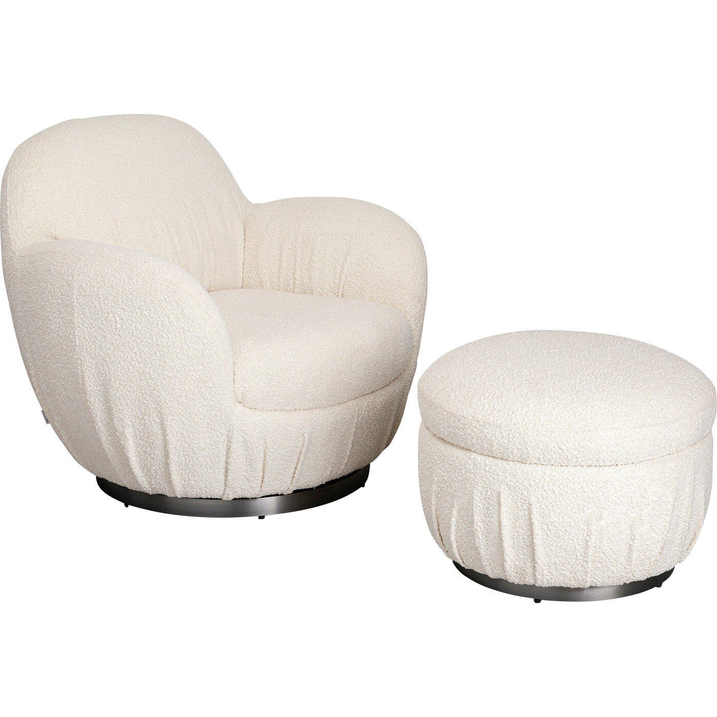 Кресло вращающееся Nube Boucle от KARE Design
