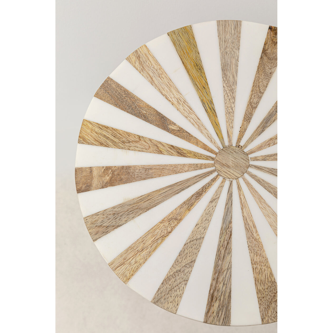 Стол приставной Domero Cirque Brass White Ø25 см от KARE Design