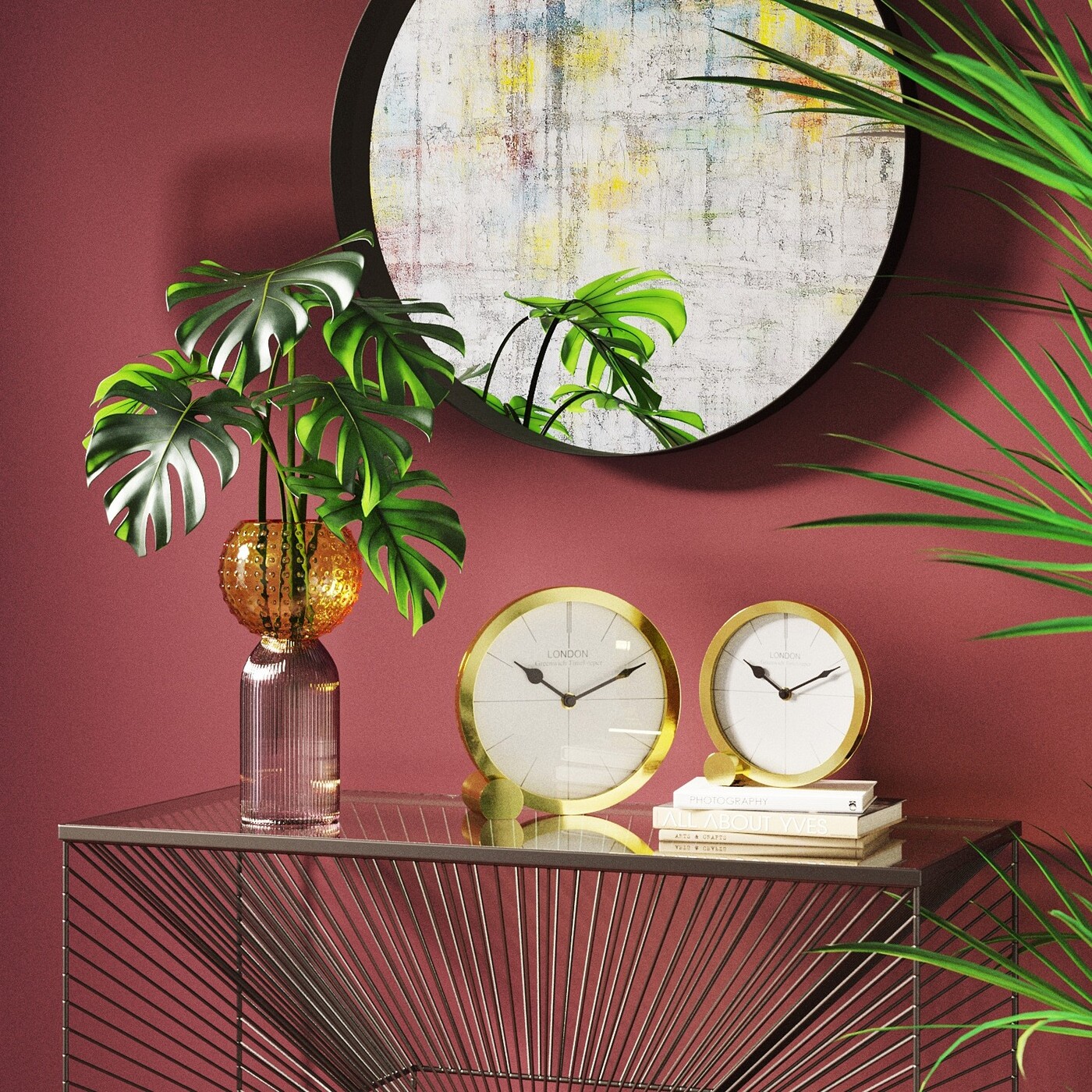 Часы настольные Circle Ø21 см от KARE Design