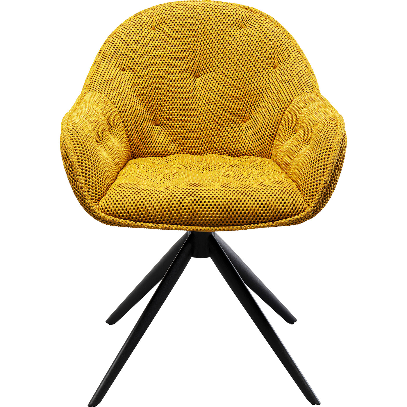 Стул вращающийся Carlito Mesh Yellow от KARE Design