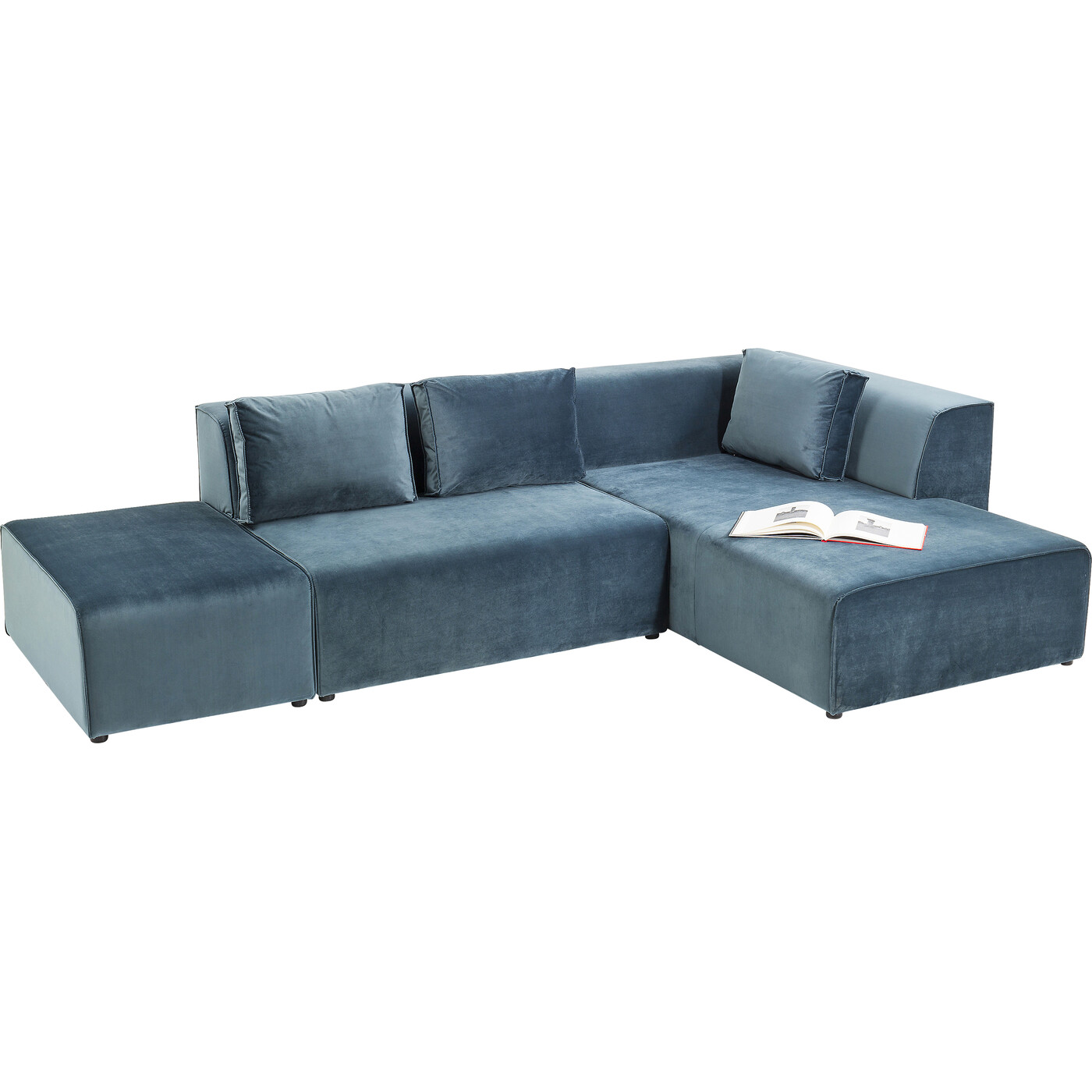 Диван угловой правосторонний Infinity Velvet Ocean Right от KARE Design