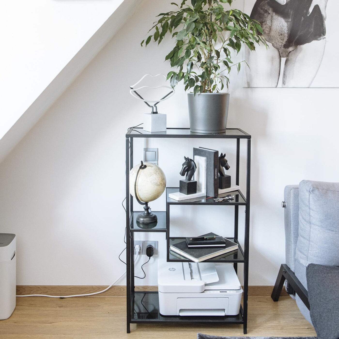 Стеллаж Loft Black 100x60 см от KARE Design