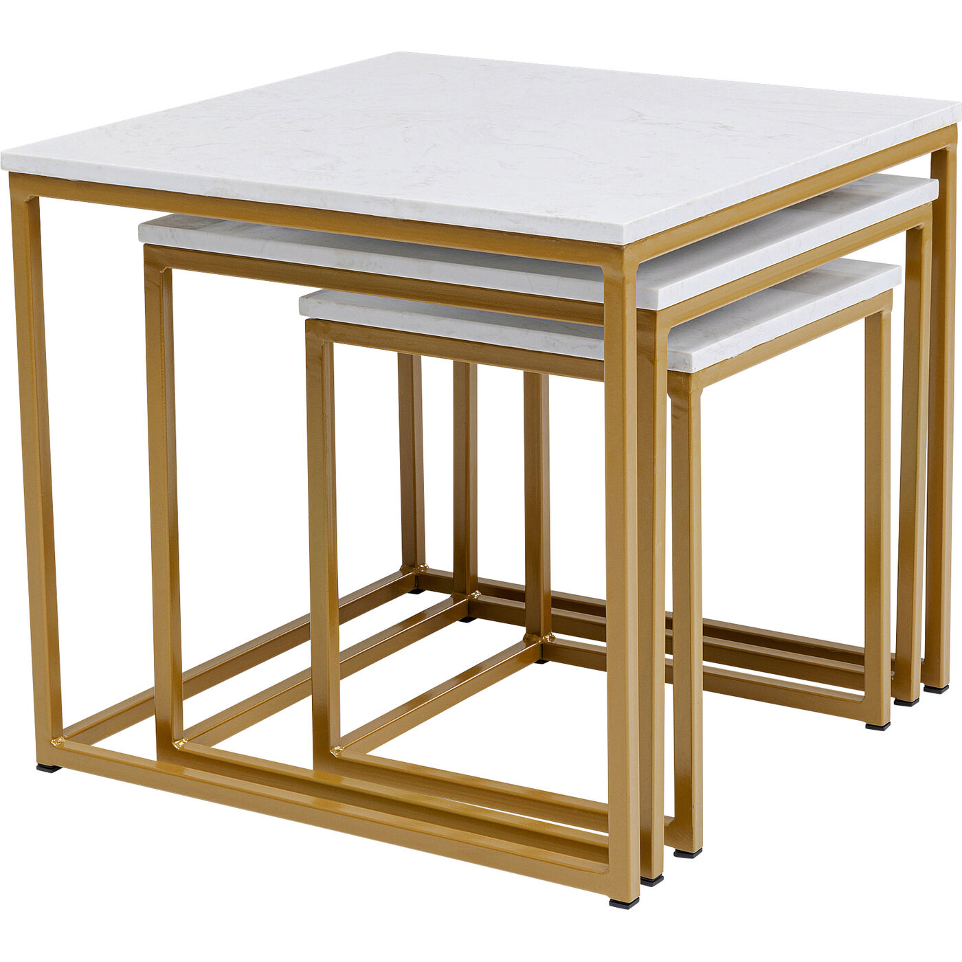 Стол приставной Key West Marble Gold (3 шт) от KARE Design