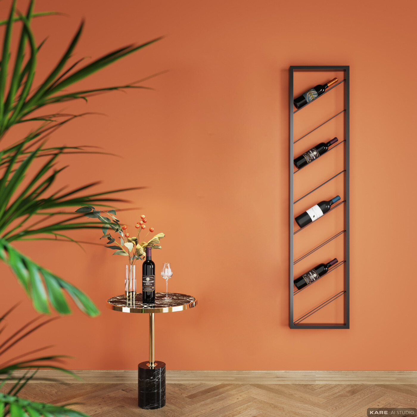 Шкаф винный настенный Bistro Uno 160 см от KARE Design