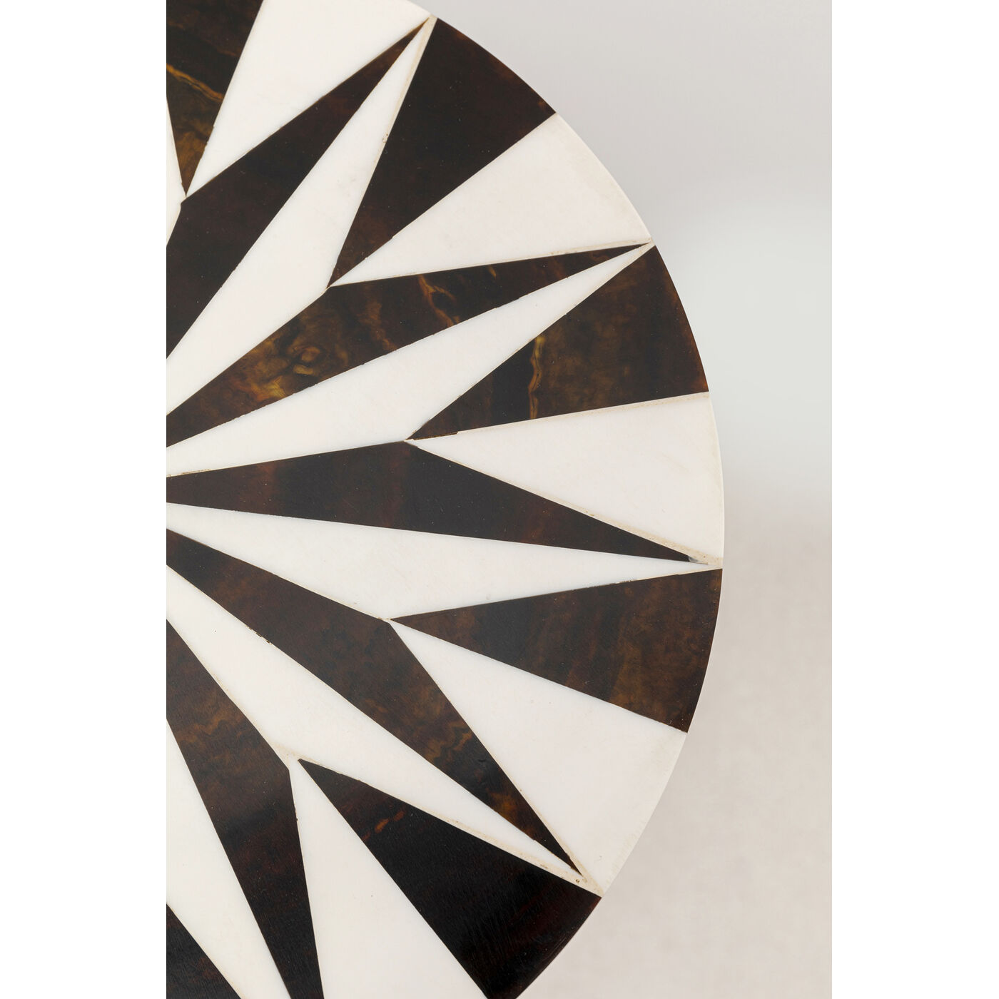 Стол приставной Domero Star Black White Ø25 см от KARE Design